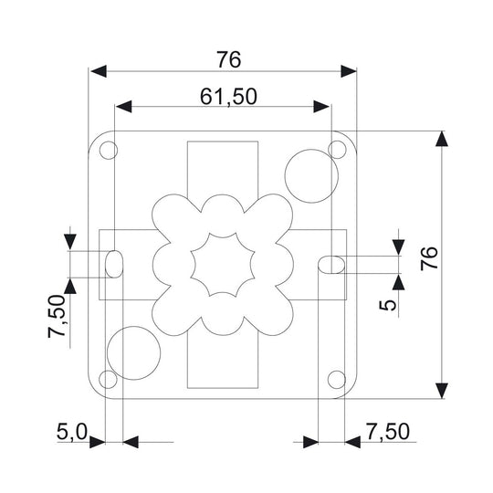 Kopplingsdosa m plint 5x2.5mm Rutab COMBI 108/5/VIT