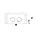 Kopplingsdosa 140x140x82 (vit) Rutab COMBI 1010/TOM/VIT