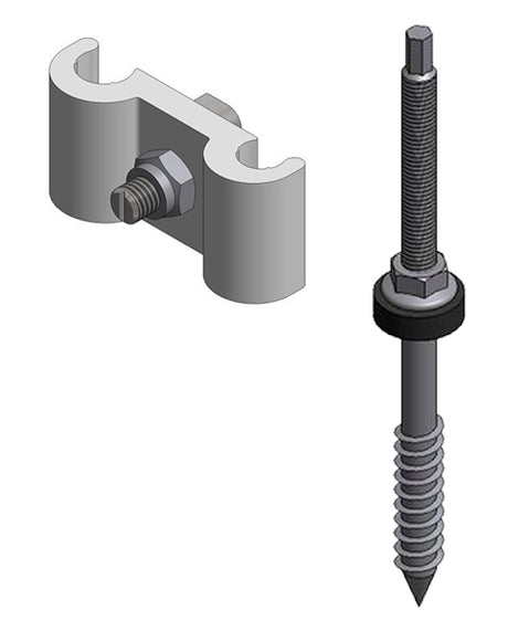 Van Der Valk solar - HangerBolt Set 10x200mm (721100 , 747915) Montagematerial Van der Valk Solar Systems